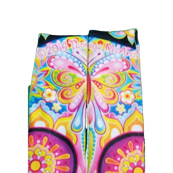 Unixsex NEW 2014 No Tag Fun Smiley Face Socks Artist Thaneeya McArdle Butterfly - Picture 5 of 5